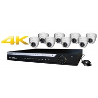 16 Channel DVR w/ (8) HD 4.0MP IP Cameras