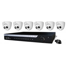 8 Channel DVR w/ (6) HD 2.1MP COAX Cameras