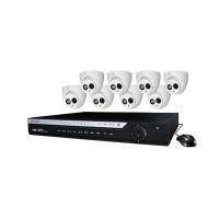 16 Channel DVR w/ (8) HD 2.1MP COAX Cameras